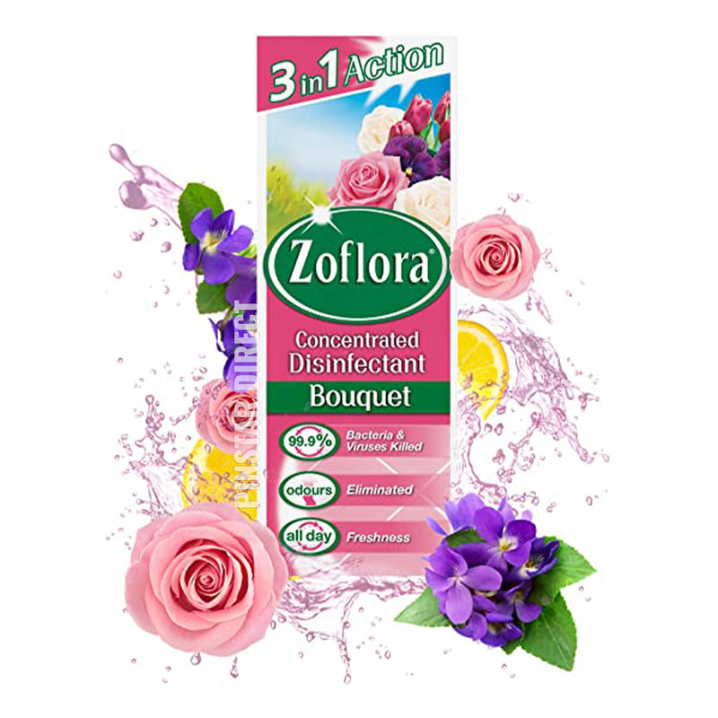 Zoflora Bouquet Concentrated Cleaning Liquid 500ml x3
