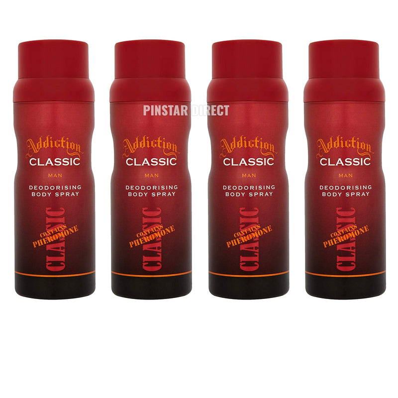 Addiction Classic Deodorant Mens Body Spray 150ml
