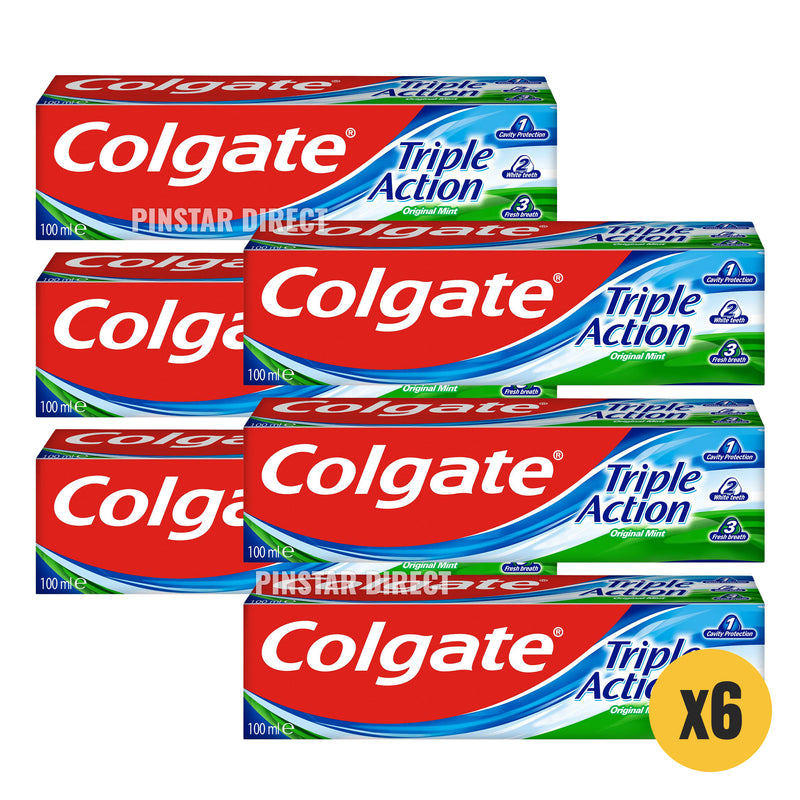 colgate triple action original mint toothpaste 