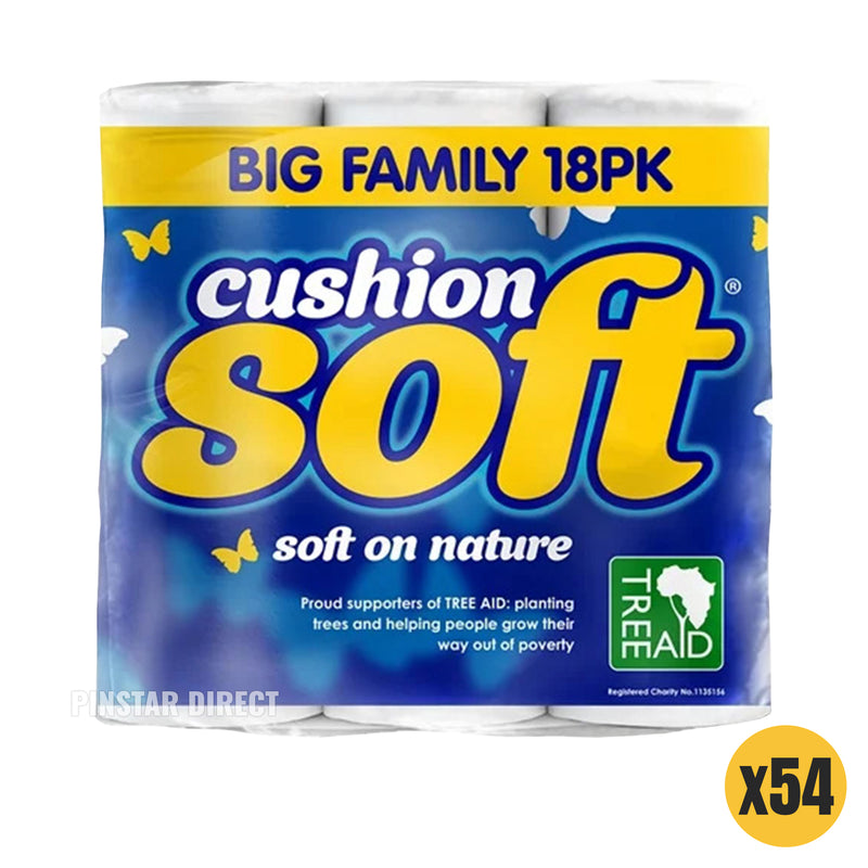 cushion soft toilet paper roll family bulk pack 18 rolls 