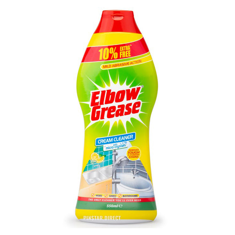 elbow grease cream cleaner with micro crystals for hobs sinks bathroom cleaner