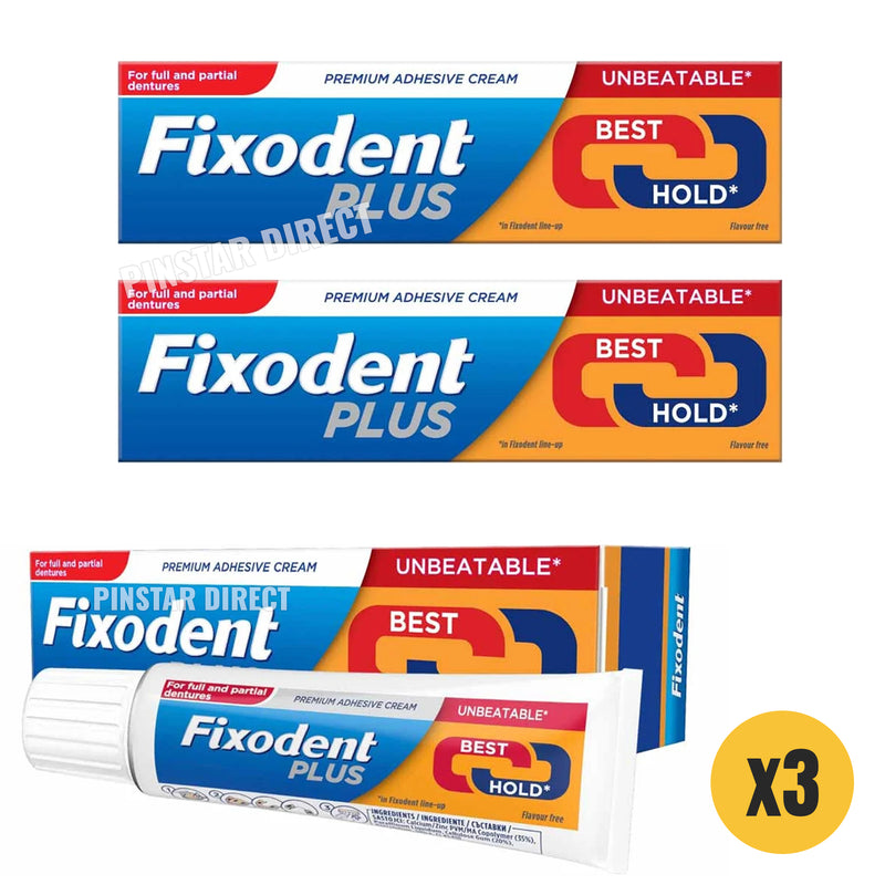 fixodent plus denture cream full hold partial hold adhesive cream premium cream denture cream 