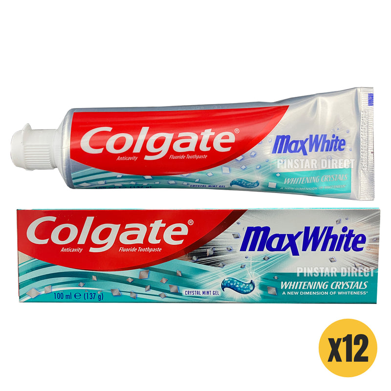 3 x COLGATE MAX WHITE White Crystals Blanqueamiento Paraguay