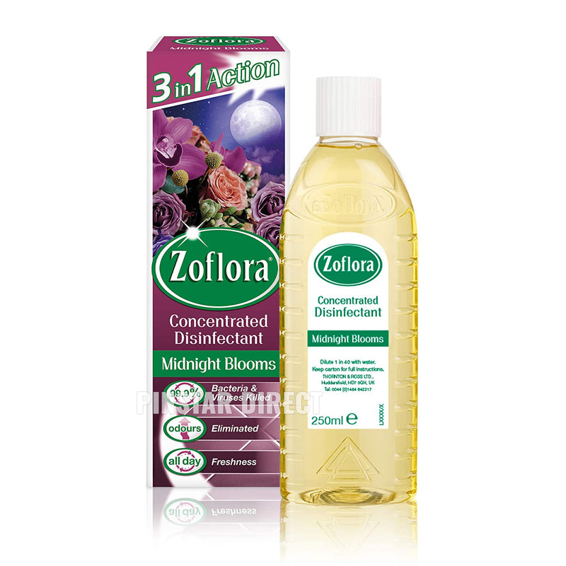 zoflora midnight blooms concentrated disinfectant 250ml 