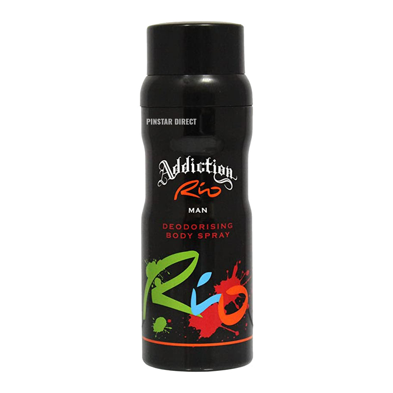adiction rio man deodorant deodorising body spray 