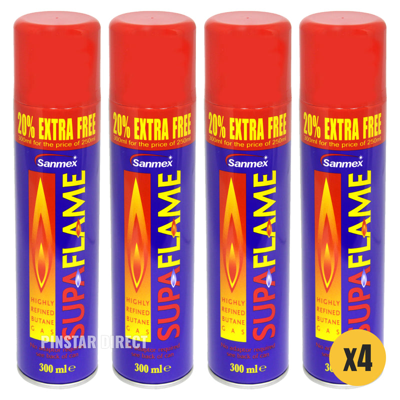 SUPAFLAME Butane Gas Lighter Refill 300ml