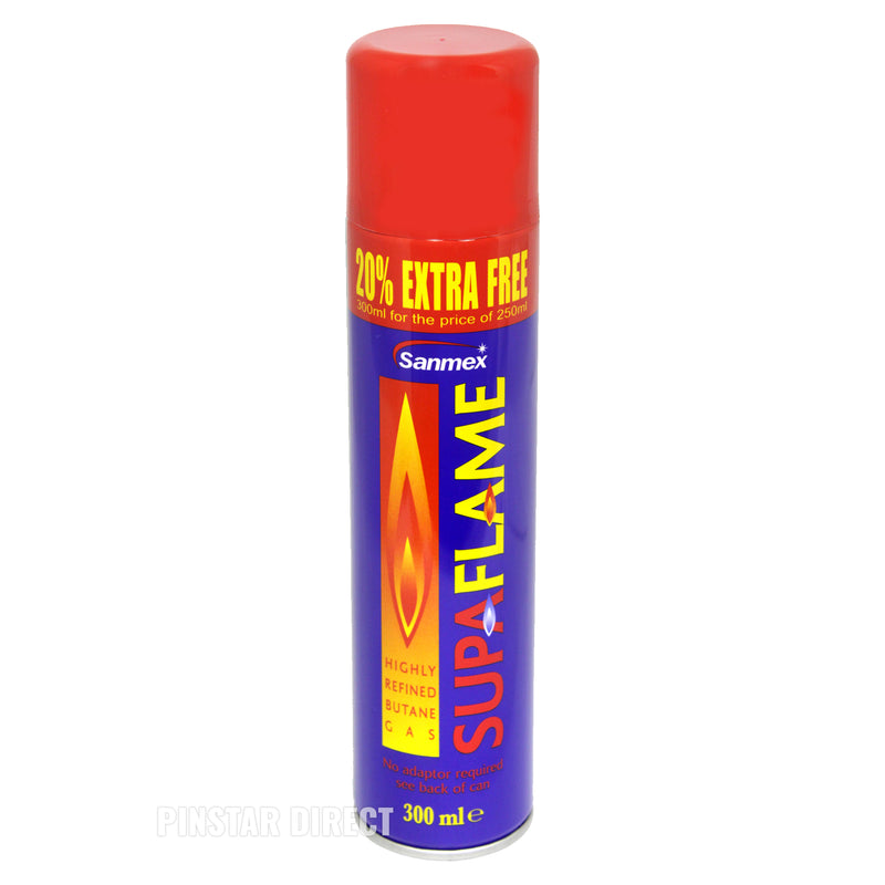 SUPAFLAME Butane Gas Lighter Refill 300ml