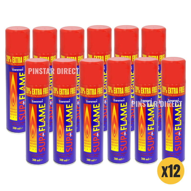 SUPAFLAME Butane Gas Lighter Refill 300ml