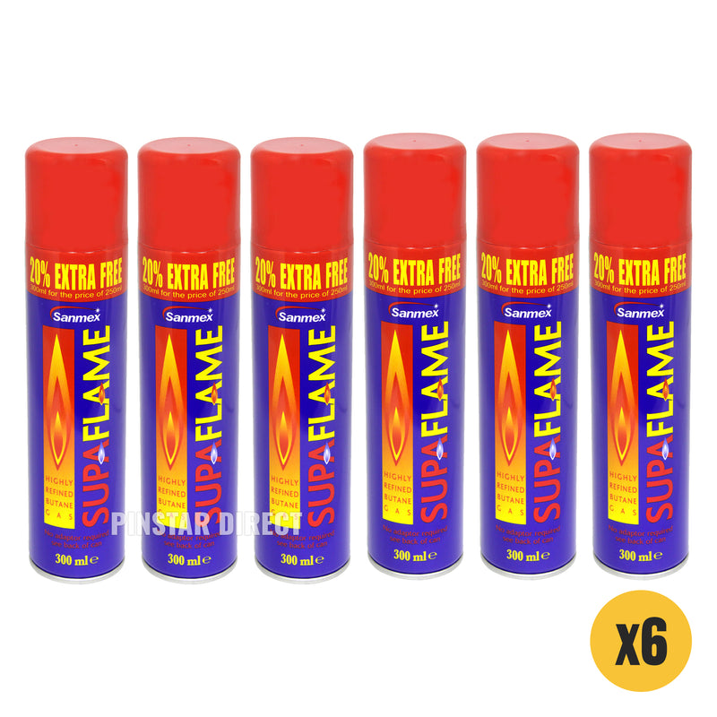 SUPAFLAME Butane Gas Lighter Refill 300ml