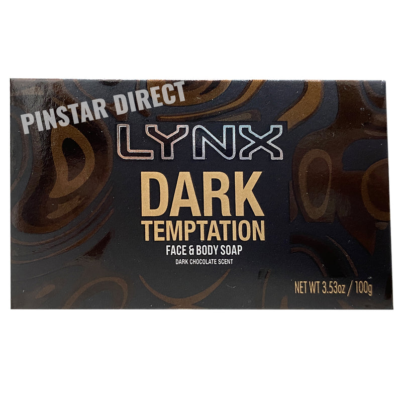 Lynx Bodywash Shower Soap Bars Face & Body Soap 100g Dark Temptation Scent