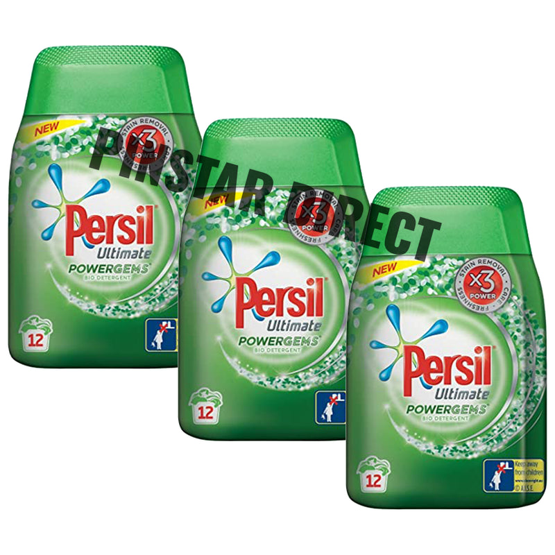 Persil Ultimate Powergems Bio Detergent 12 Wash 384g Pack